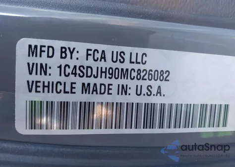 2021 Dodge Durango Srt Hellcat Awd from USA, damaged, VIN 1C4SDJH90MC826082